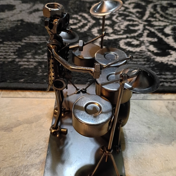 Metallic Drum Set Figurine - Picture 6 of 6